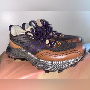 Saucony Athletic Shoes in Brown, Purple, and Black
